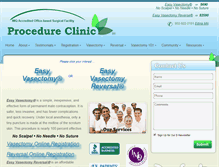 Tablet Screenshot of ezvasectomy.com